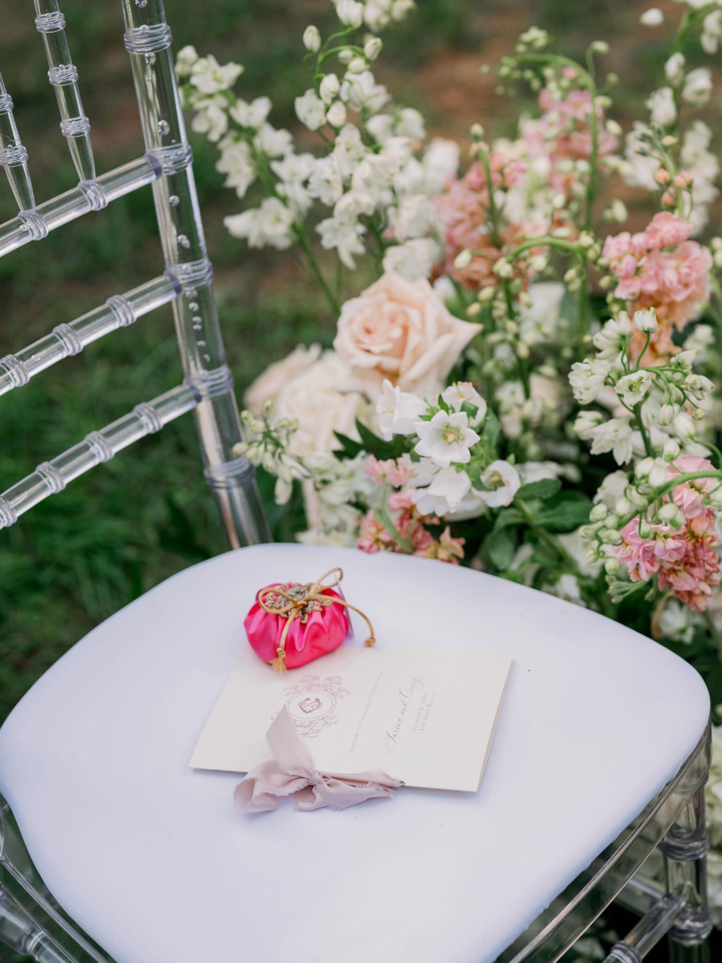 Outdoor Wedding · Clear Chiavari