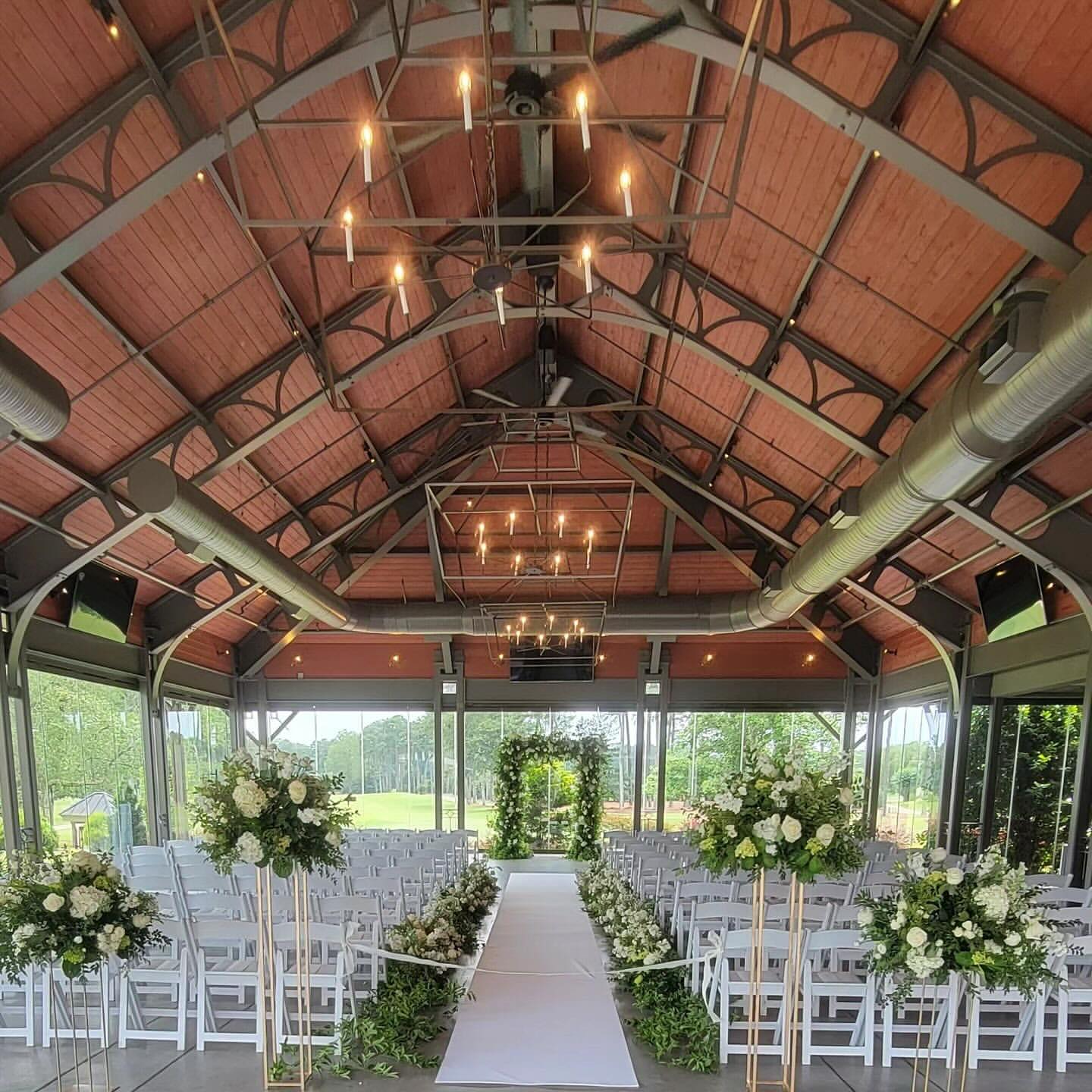Pavilion Ceremony · White Floral